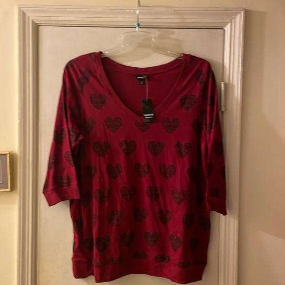 torrid Tops - Torrid Heart Roses print blouse
